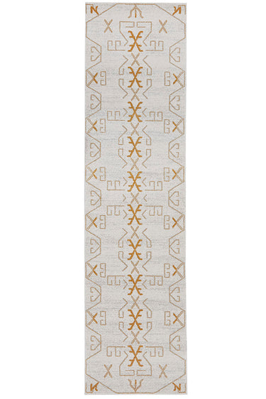 Cala Paradise Cream & Gold Modern Round Rug